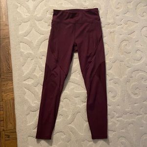 Fabletics maroon leggings